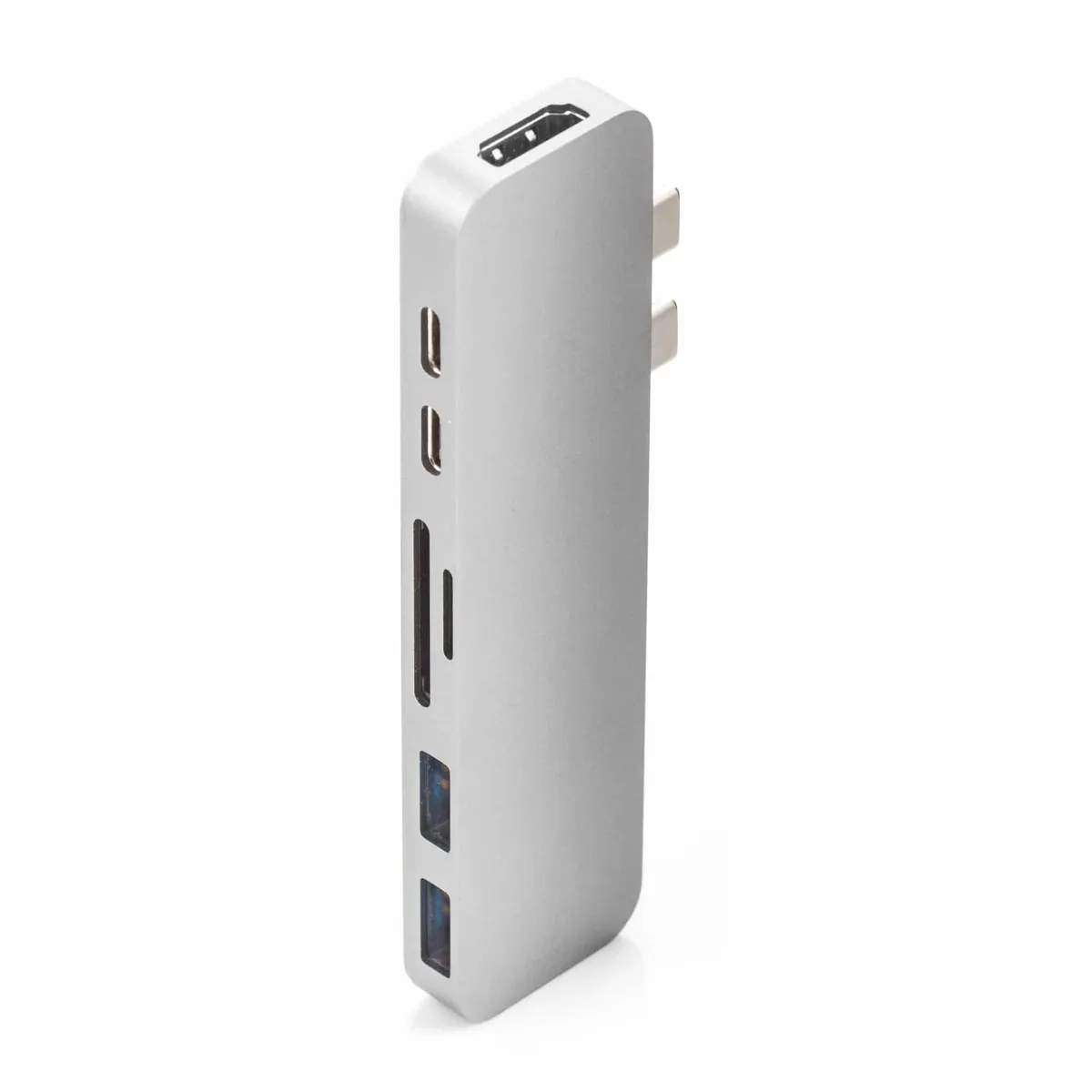 Adaptador MultiPuerto MacBook Pro TouchBar 13' 14' 15' y 16' [ 7 en 1 ] [ HDMI / 2 x USB 3.0 / 2 x USB-C / 2 x Memory Card ] M1 / M2 / M3 - Miniatura 1
