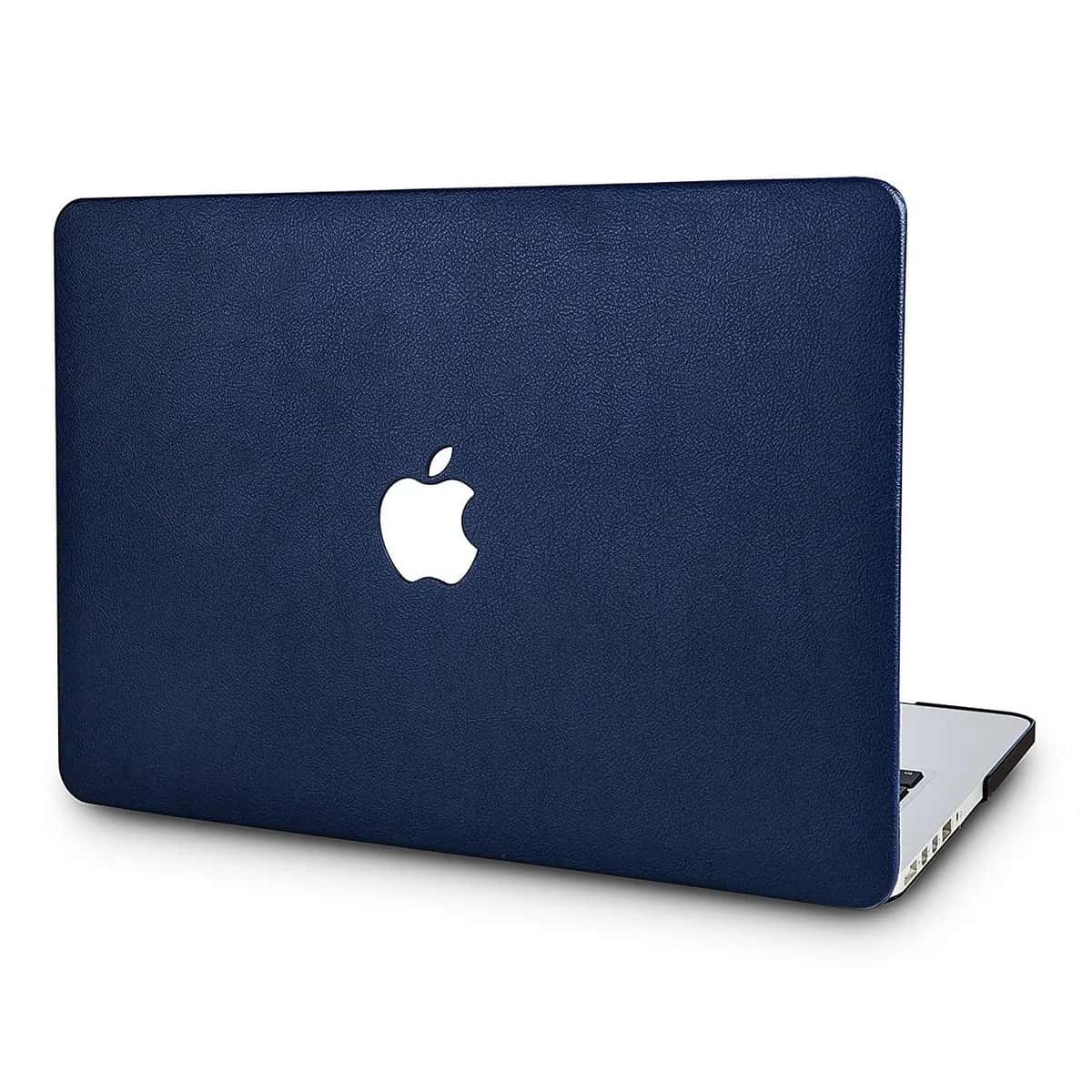 Carcasas estilo cuero para MacBook con manzana calada [ Pro, Retina, Air, TouchBar, Air Retina, M1, M2, M3 ] [ 11', 12', 13', 14', 15', 16' ] [ 2026 ] - Miniatura 1