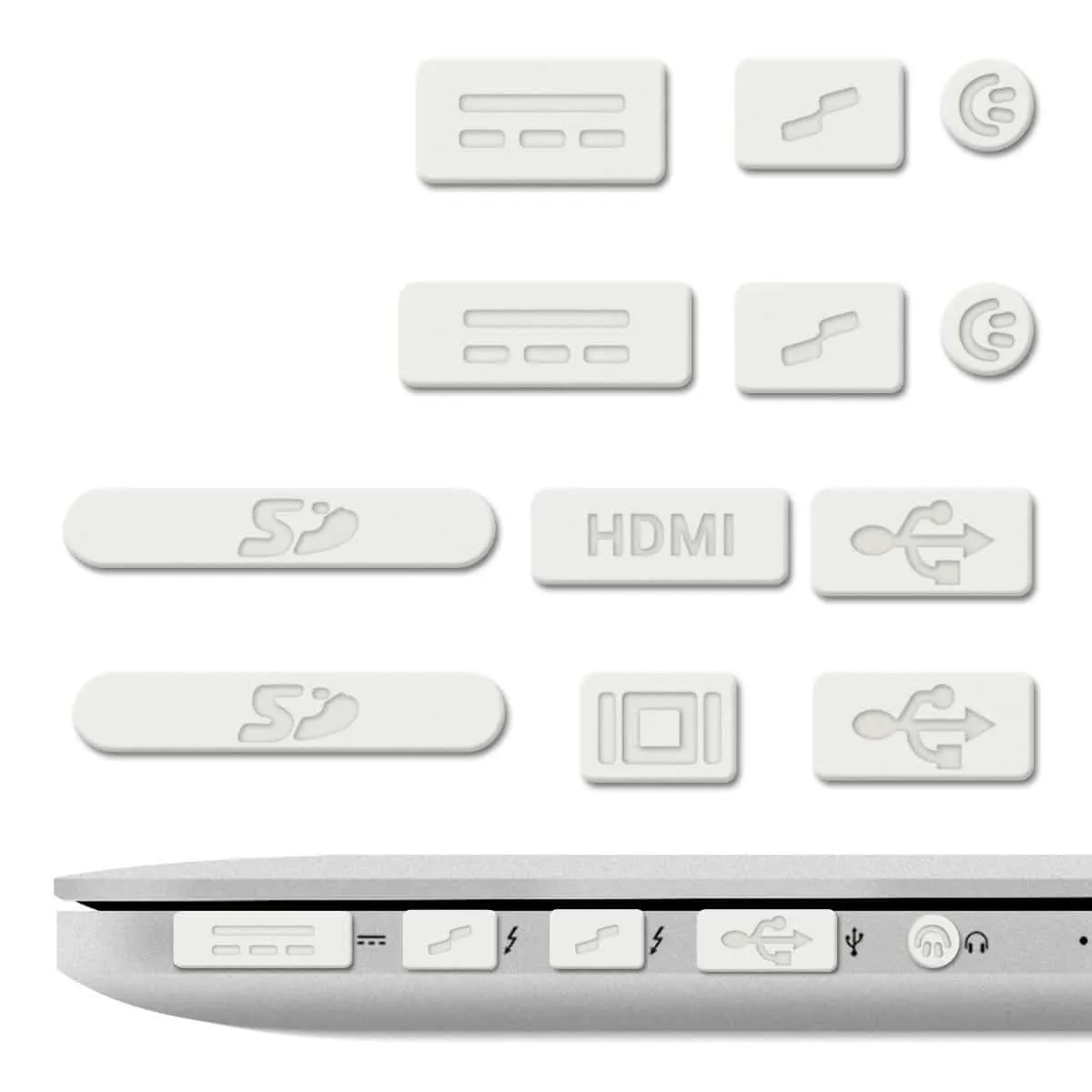 Cubre Puertos para MacBook [ Pro, Retina, Air, TouchBar, Nuevo Air ] M1 / M2 / M3 / M4 - Miniatura 14