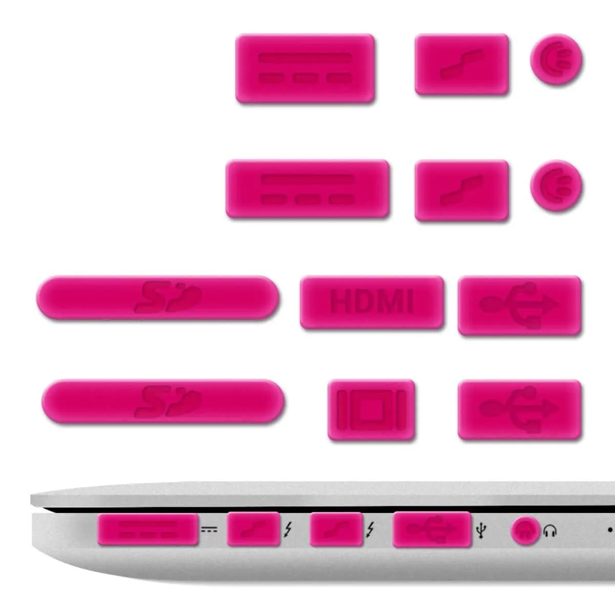 Cubre Puertos para MacBook [ Pro, Retina, Air, TouchBar, Nuevo Air ] M1 / M2 / M3 / M4 - Miniatura 16