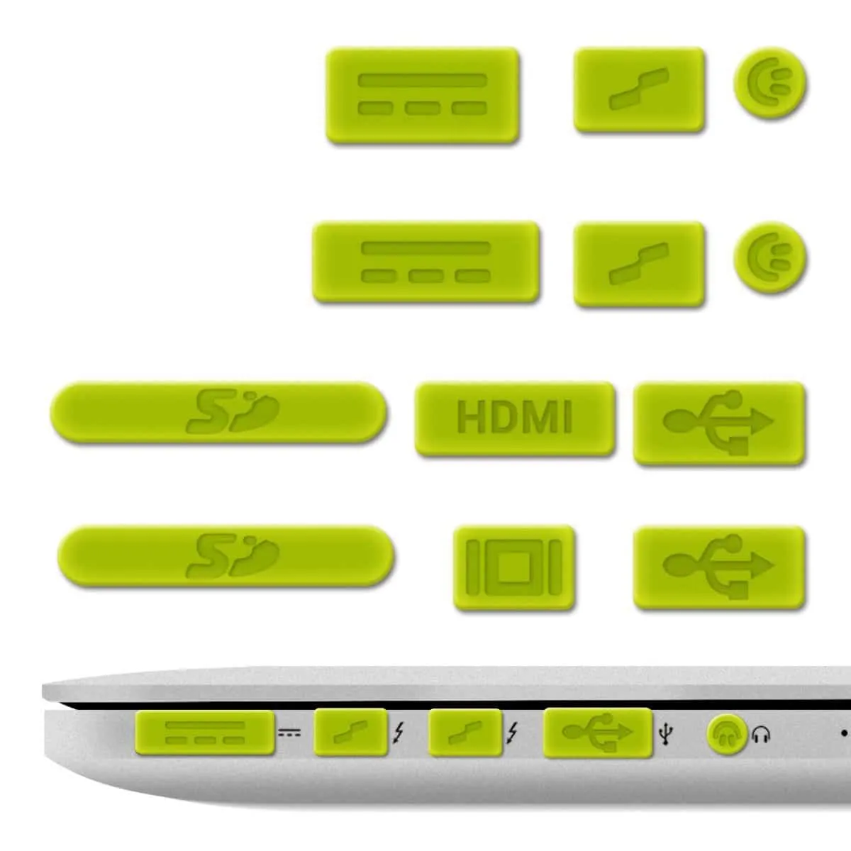 Cubre Puertos para MacBook [ Pro, Retina, Air, TouchBar, Nuevo Air ] M1 / M2 / M3 / M4 - Miniatura 5
