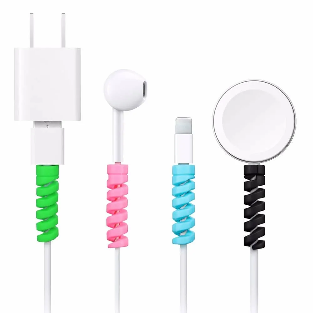 Protector de cable espiral para cargador Magsafe y Cable Lightning [ Mil el Par ]. - Miniatura 4