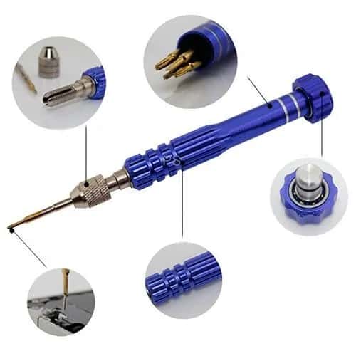 Desatornillador para iPhone y MacBook [ incluye 5 piezas ] [ 5 en 1 ]. - Miniatura 3