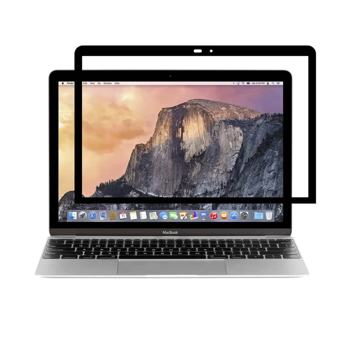Micas Protectoras 2024 para MacBook [ Ultra fácil Instalación, sin burbujas, bordes negros ] [ 11' / 13' / 14' / 15' / 16' ] [ Air / TouchBar / New Air Retina ] M1, M2 y M3 - Miniatura 1