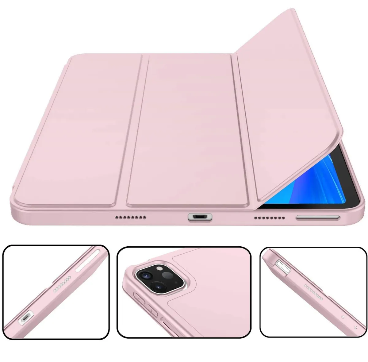 Carcasa de Silicona iPad 2026 con soporte interno y externo para Apple Pencil 1/2  [ Pro 11', 12' y 13' / Air 5, 4 y 3 / Mini 6 / iPad 10.2' / iPad 10.9' ] [ M5 / M4 / M3 / M2 / M1 ] - Miniatura 6