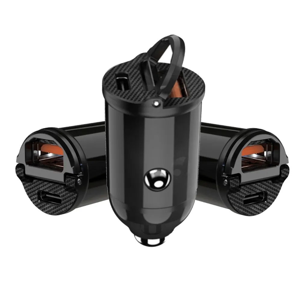 Cargador para Auto Dual Carga Rapida hasta 30W [ USB-C + USB Normal ] iPhone 5 al 16. - Miniatura 2