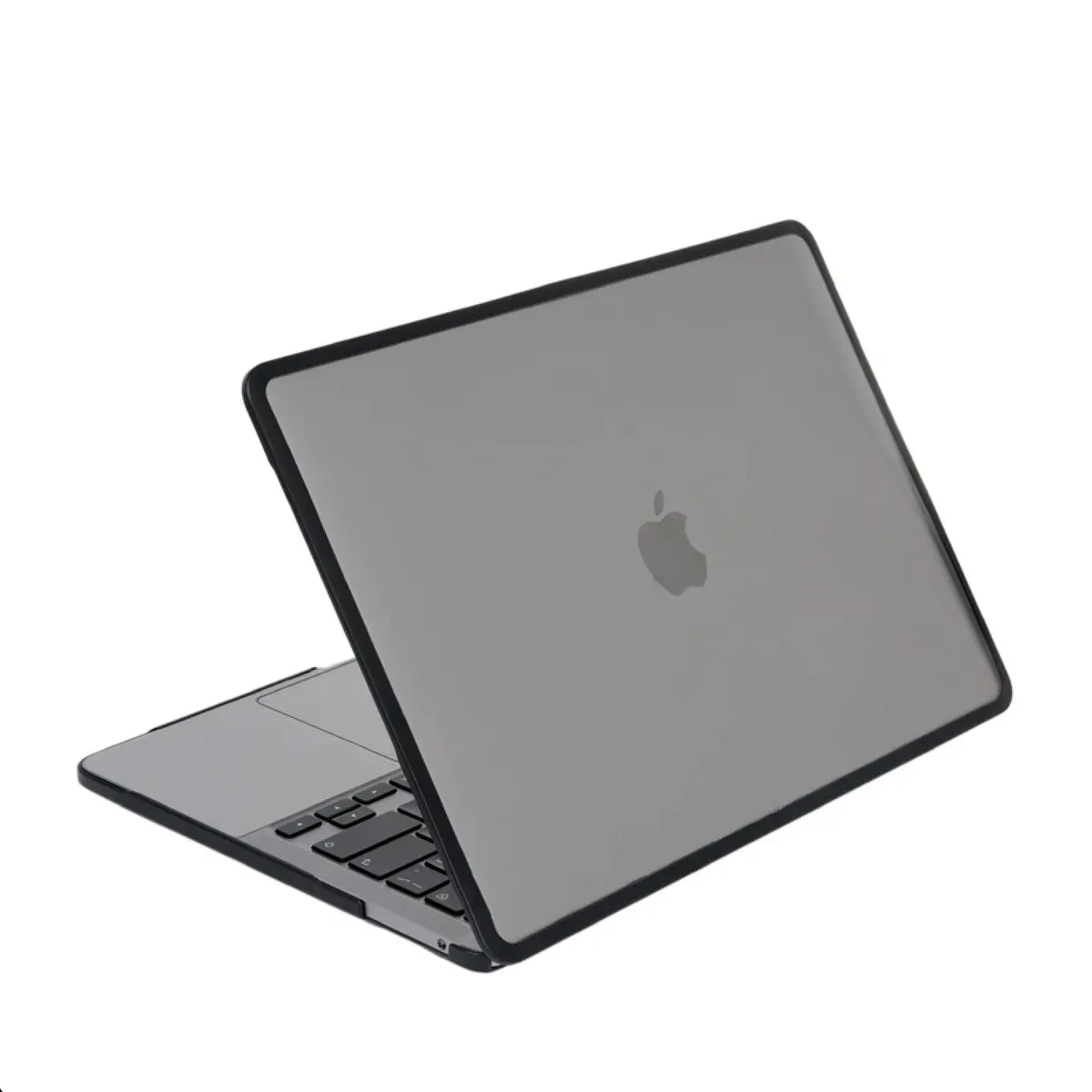Carcasa Transparente de Silicona con Bordes de Goma para MacBook [ Transparente / Negro ] [ NEO / Pro / Air ] [ M5 / M4 / M3 / M2 / M1 ] [ 13' / 14' / 15' / 16' ] 2026 - Miniatura 2