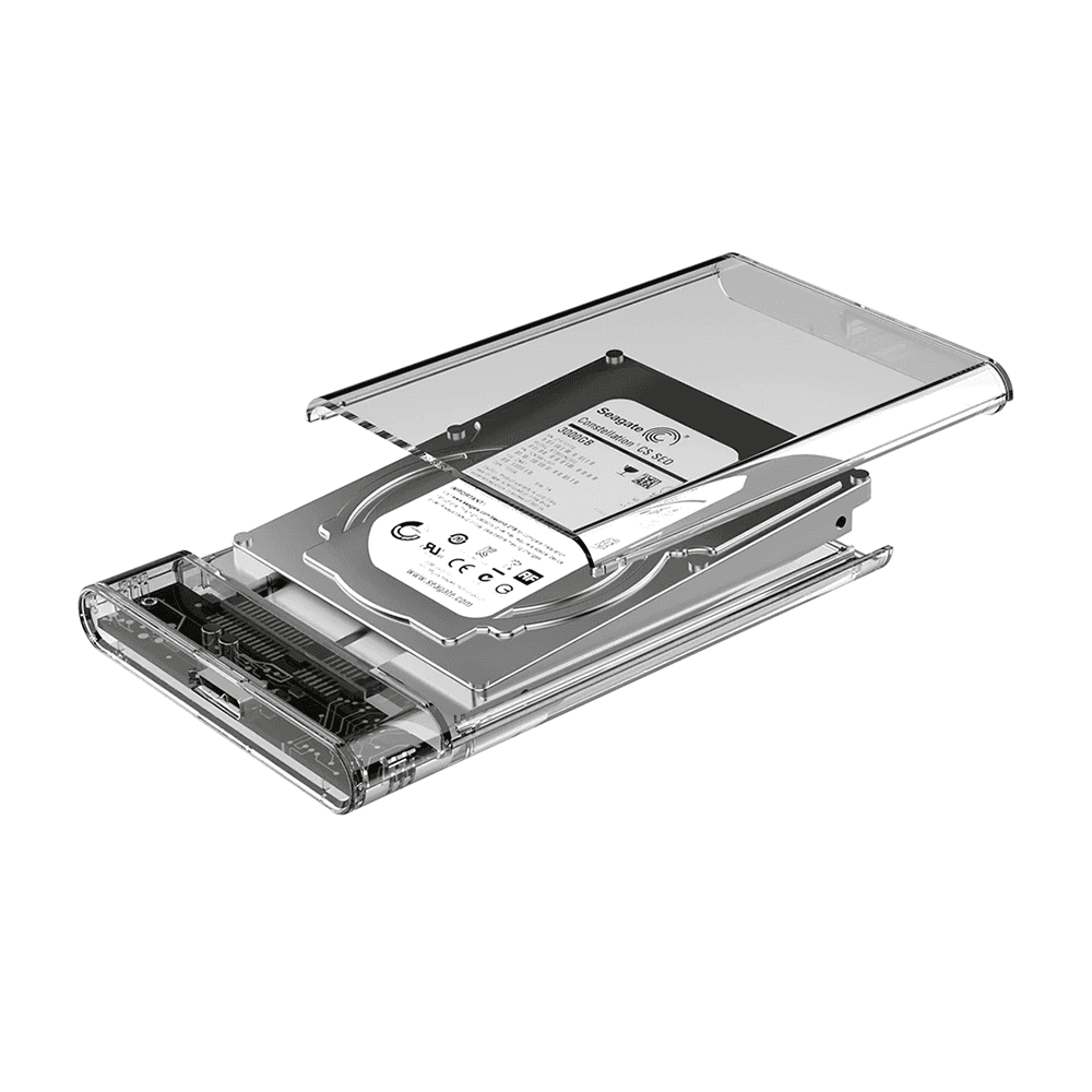 Cofre de disco duro Transparente Velocidad 3.0 para discos tamaño 2.5 - Miniatura 1