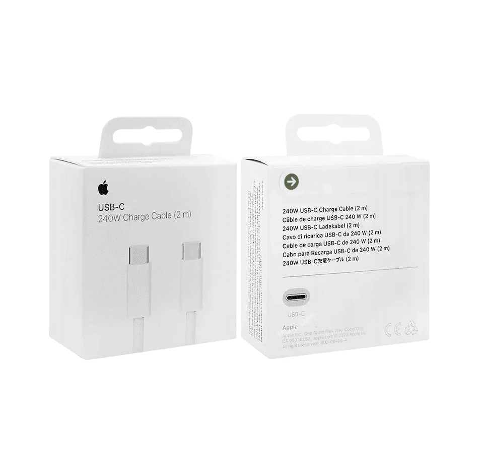 Cable de carga USB-C de 240 W 2MT Apple para MacBook / iPad / iPhone con USB-C [ Modelo Cordon ]. - Miniatura 2
