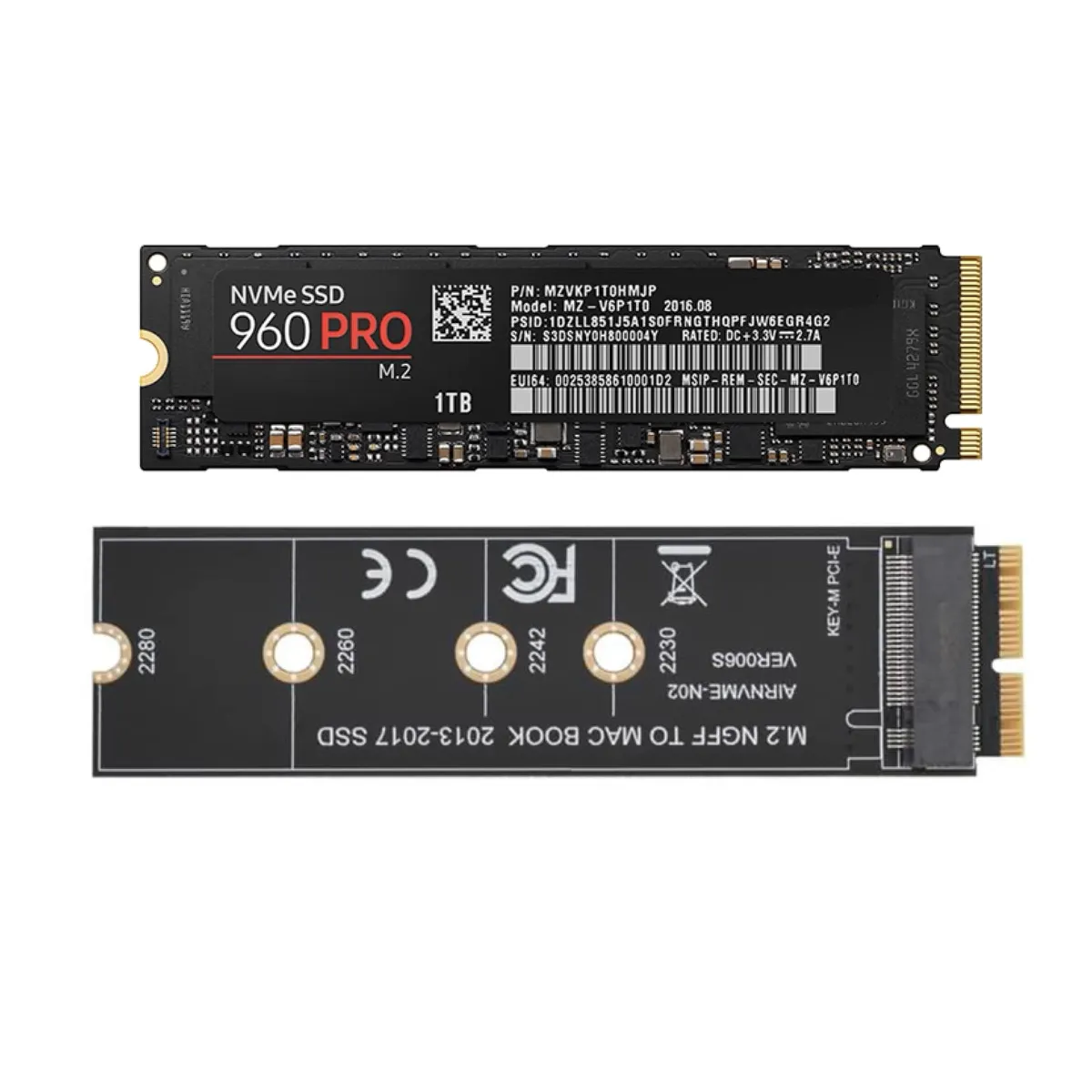 Aumento de Disco Duro SSD MacBook Air 11' y 13', Pro Retina 13' y 15' [ Método con Disco M2 ] [ 2010 - 2017 ] [ 500 GB / 1 TB / 2 TB ] - Vista 1