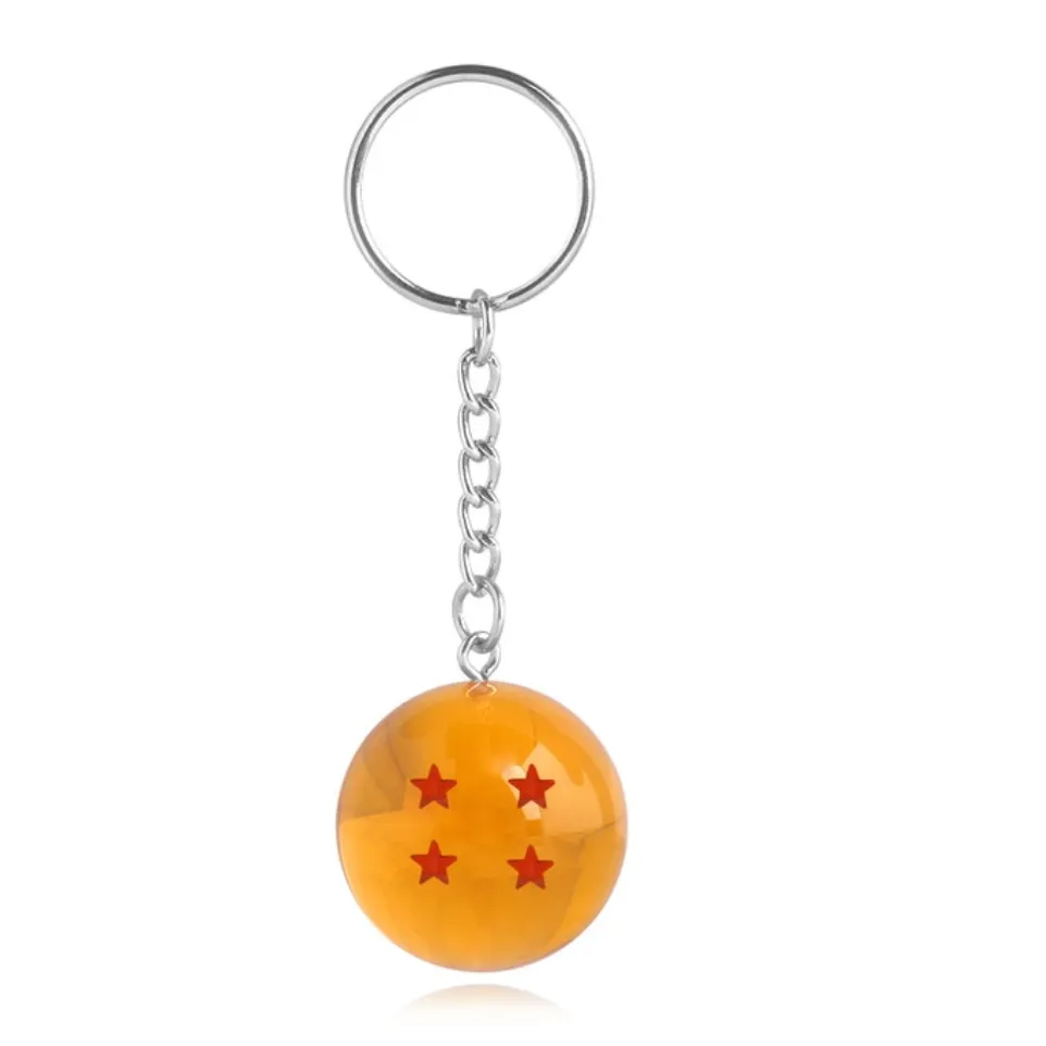 llavero esfera de dragón 4 estrellas [ Dragón ball, Z, GT, Super ] - Vista 1