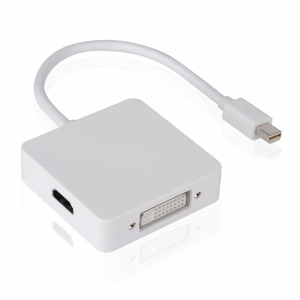 abajo latín Cita Adaptador 3 en 1 para MacBook [ HDMI, VGA, DVI ] [ Pro, Air, Retina ] [  Mini Display Port ]. - Tumac