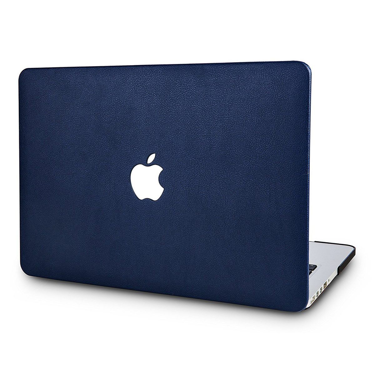 Carcasas estilo cuero para MacBook con manzana calada [ Pro, Retina