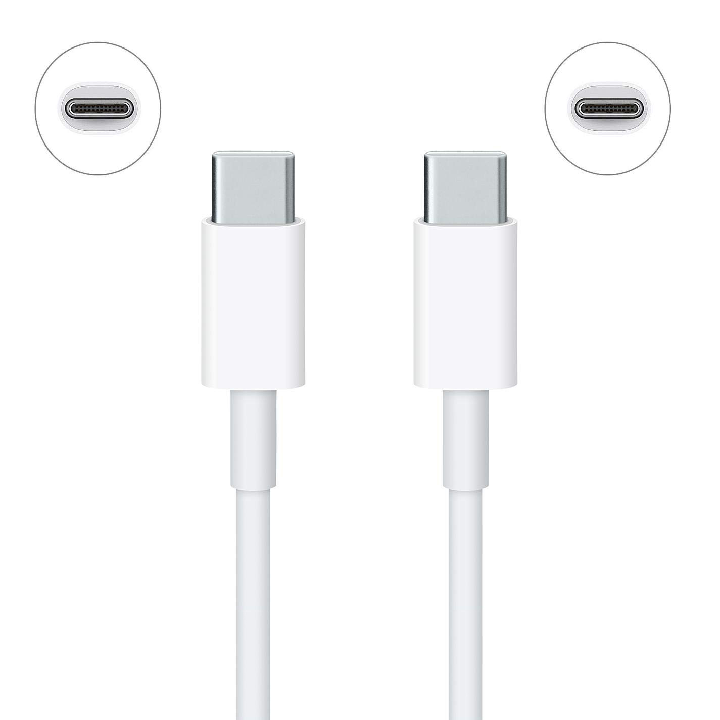 Cable Apple USB-C a USB-C de 2 Metros Blanco [ para MacBook & iPad ] - Tumac